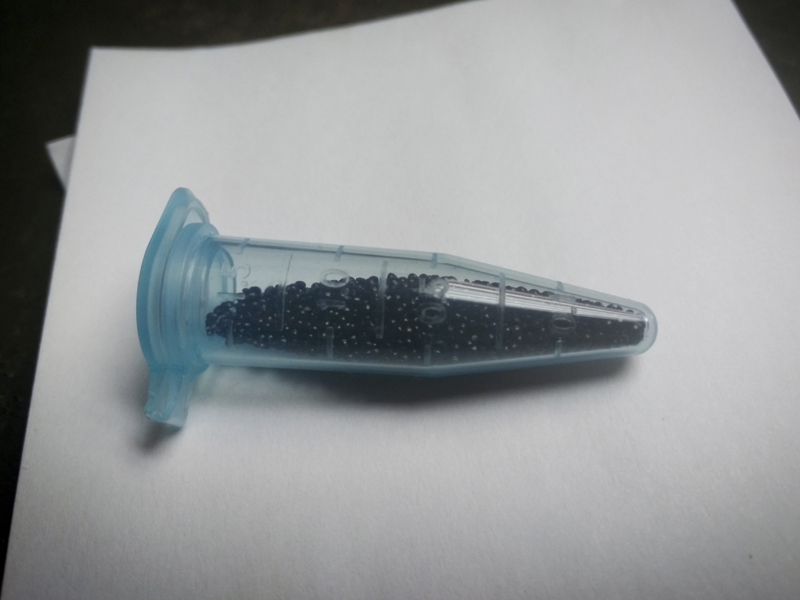 Small vial of seed.