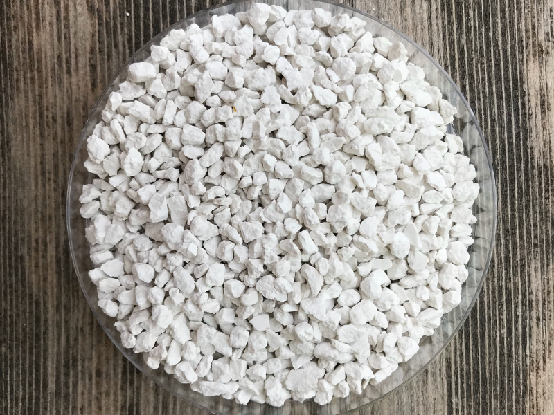 small bowl full of struvite fertilizer